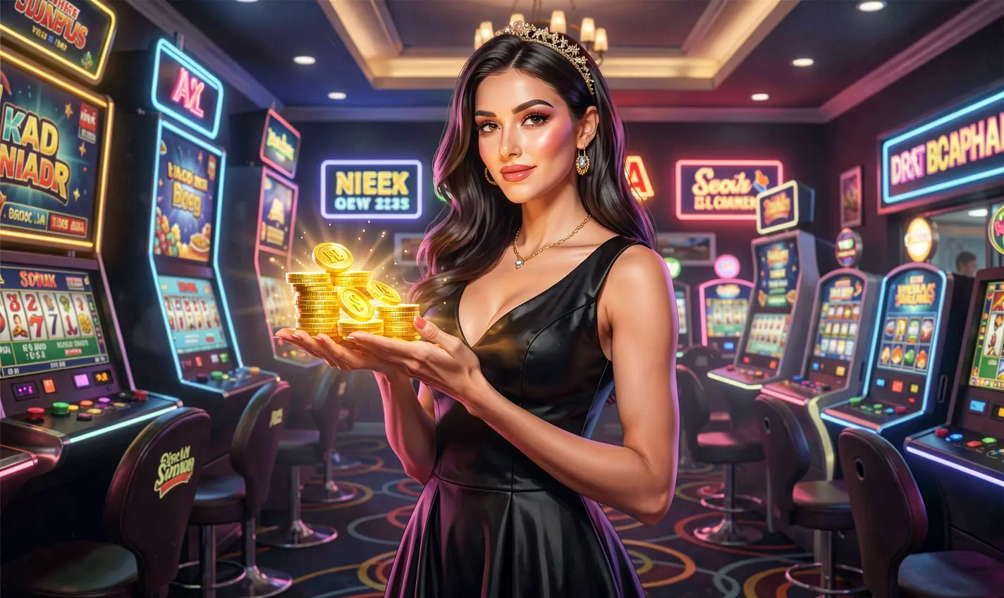 Confident casino player holding stacked chips in a vibrant gaming atmosphere showcasing the exciting casino experience at 36OK for Bangladeshi users